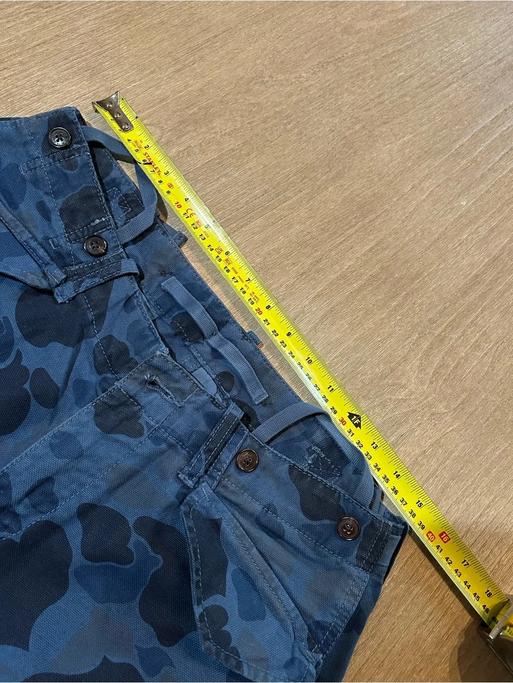 Gant x Michael Bastian Blue Clouds Camo Cargo Pants - W30 L32 (Slim Fit)